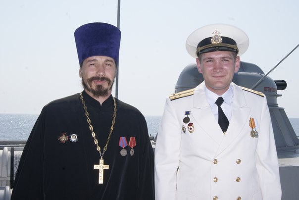 Астраханский священник принял участие в походе Каспийской флотилии
