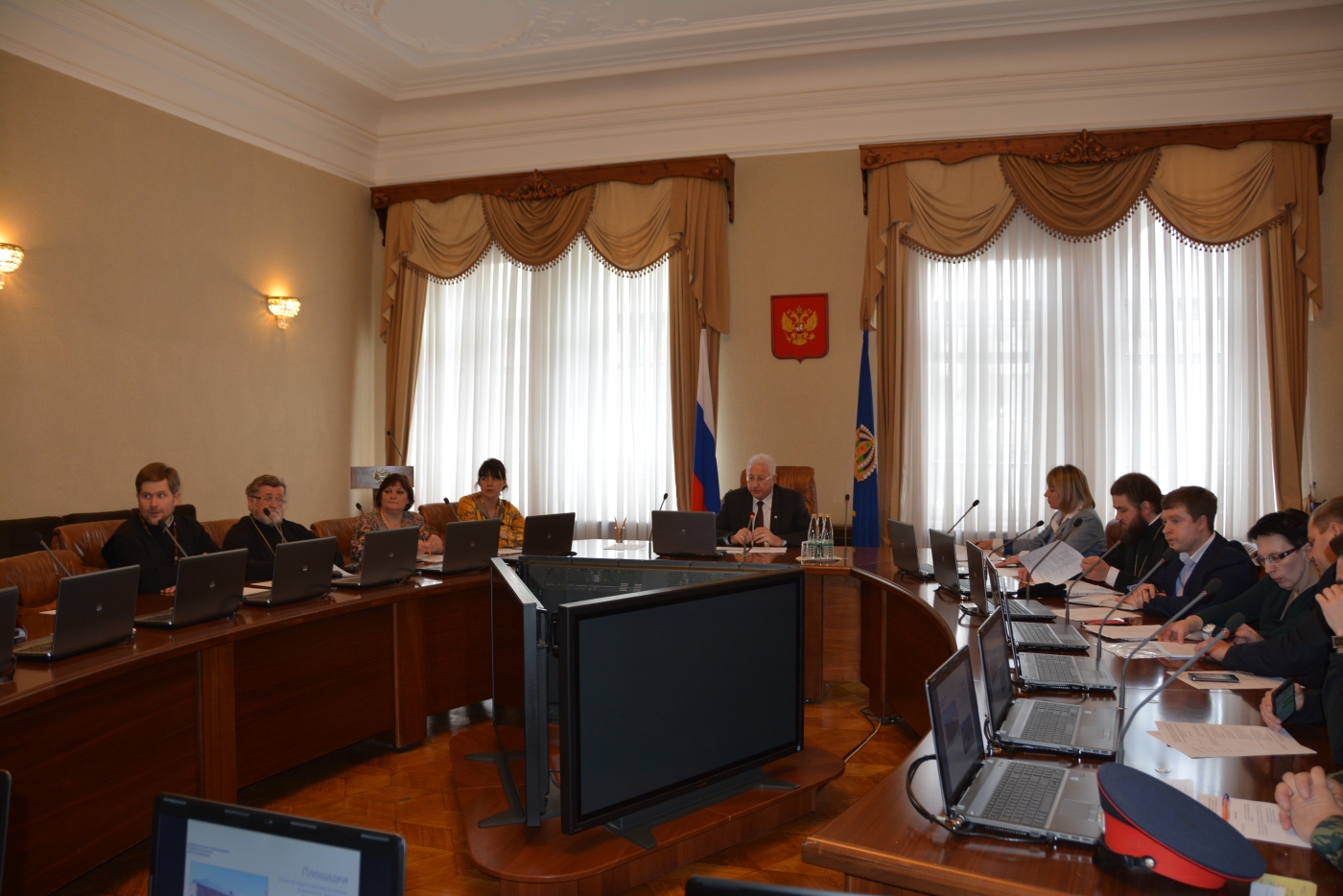 В Астрахани сотрудники Синодального комитета по взаимодействию с казачеством обсудили проведение межрегионального казачьего форума
