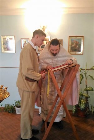 Праздничное богослужение в военном госпитале г. Астрахани