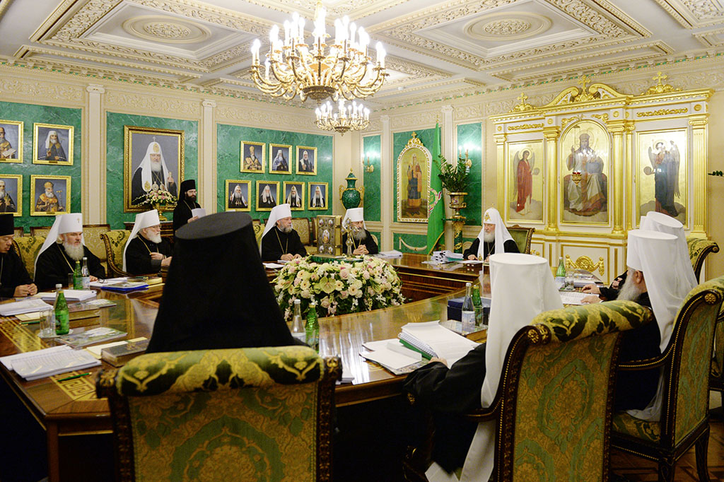 В Даниловом монастыре в Москве состоялось очередное заседание Священного Синода Русской Православной Церкви