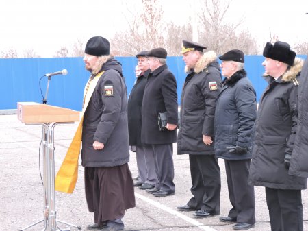 Священник благословил воинов Каспийской флотилии на начало нового учебного периода