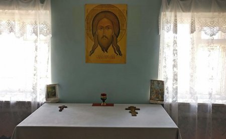 Освящение молельной комнаты в Лиманском благочинии