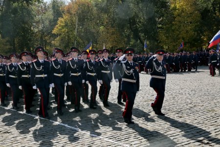 Губернаторский смотр казачьих кадетских корпусов в Новочеркасске