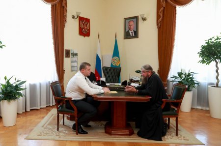 Встреча митрополита Никона и врио губернатора Игоря Бабушкина