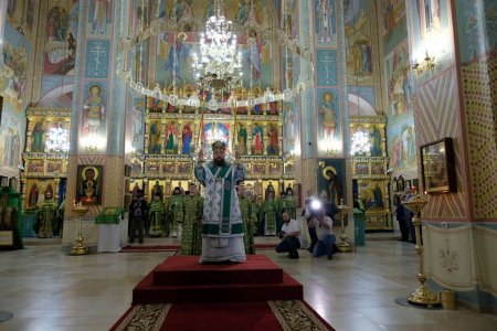 В микрорайоне Бабаевского состоялась торжественная церемония открытия храма Святой Живоначальной Троицы