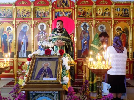 Престольный праздник в храме преподобного Сергия Радонежского в селе Оранжереи