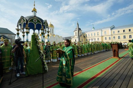 День памяти преподобного Сергия Радонежского в Троице-Сергиевой лавре