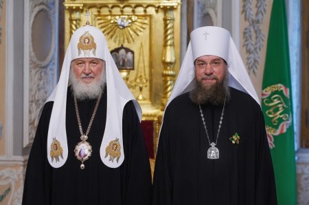 Святейший Патриарх Кирилл вручил церковные ордена ряду архиереев и духовенства Русской Православной Церкви